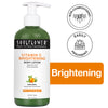 Soulflower Vitamin C Brightening Body Lotion, Hyaluronic Acid, Hydration, Light Weight & Non Sticky