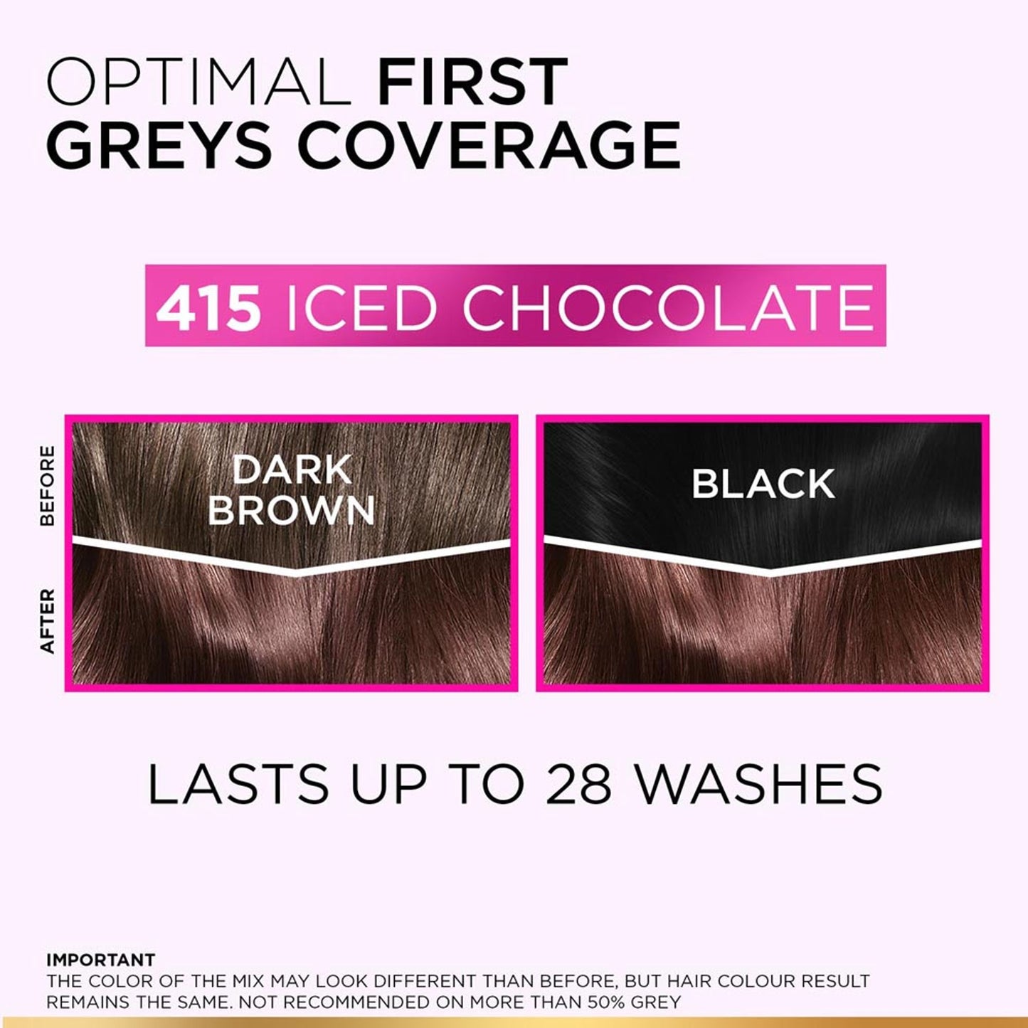 L'Oreal Paris Casting Creme Gloss Hair Color - Chocolate 535 | 87.5gm+72ml - 415 Iced Chocolate