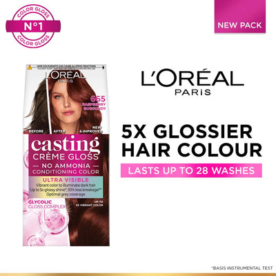 L'Oreal Paris Casting Creme Gloss Hair Color - 665 Raspberry
