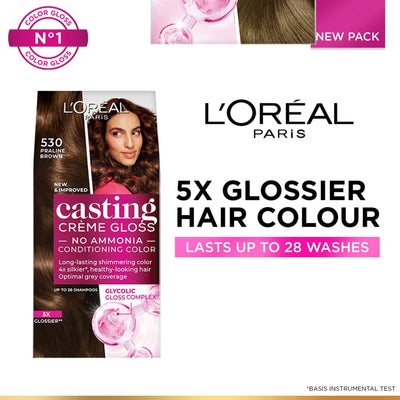 L'Oreal Paris Casting Creme Gloss Hair Color - 530 Praline Brown