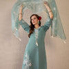 Dhiyona IE Women Floral Embroidered Regular Thread Work Kurta with Trousers & With Dupatta
