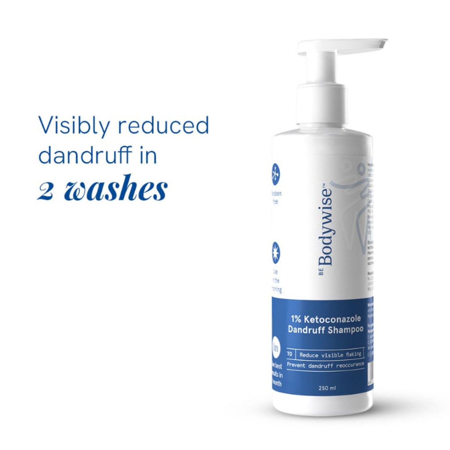 Be Bodywise 1% Ketoconazole Anti Dandruff Shampoo For Women