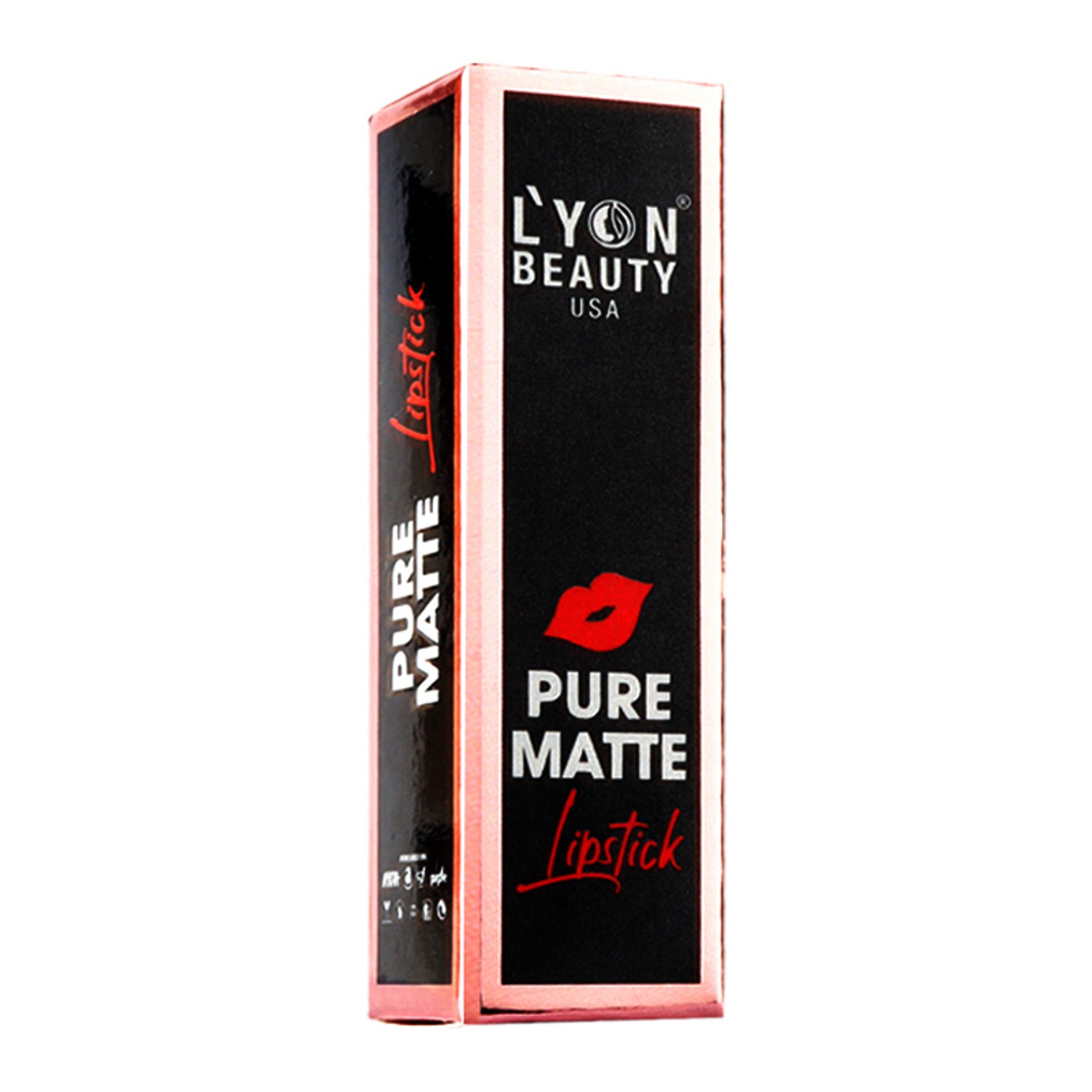Lyon Beauty Pure Powder Matte Lipstick - 201 Russian Red