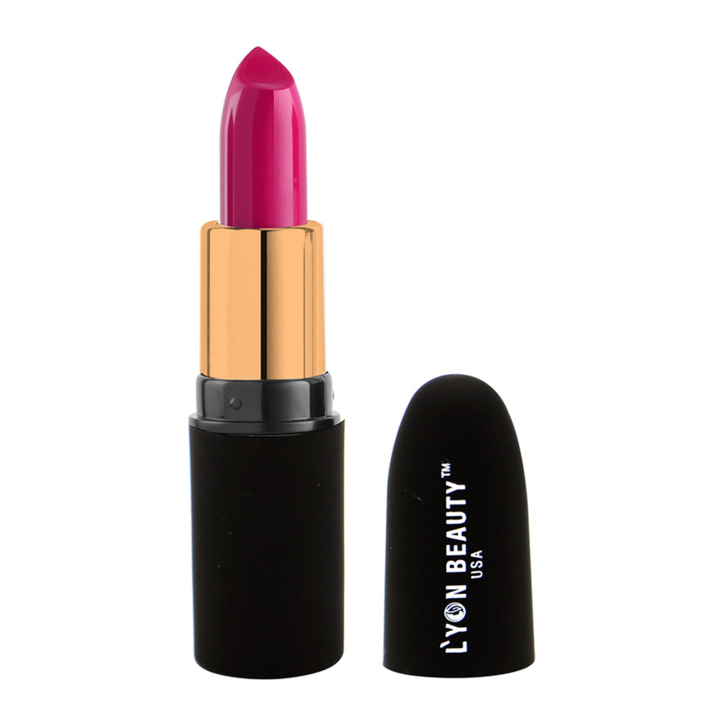 Lyon Beauty Pure Powder Matte Lipstick - 204 Fuchsia Pink