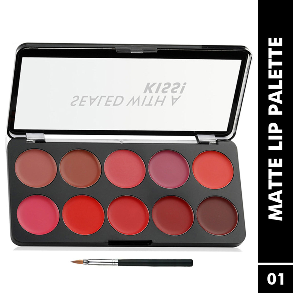 Lyon Beauty Matte Lip Contour Palette Shade 01 with multiple lip color shades and contouring options in sleek packaging