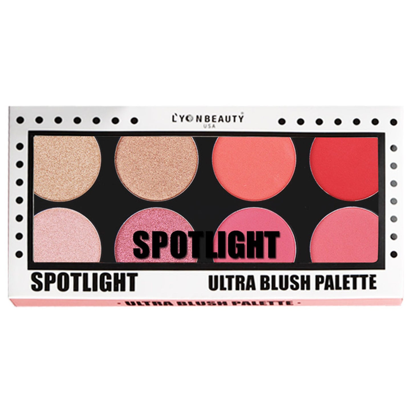Lyon Beauty 08 Color Blusher Palette - Shade 02