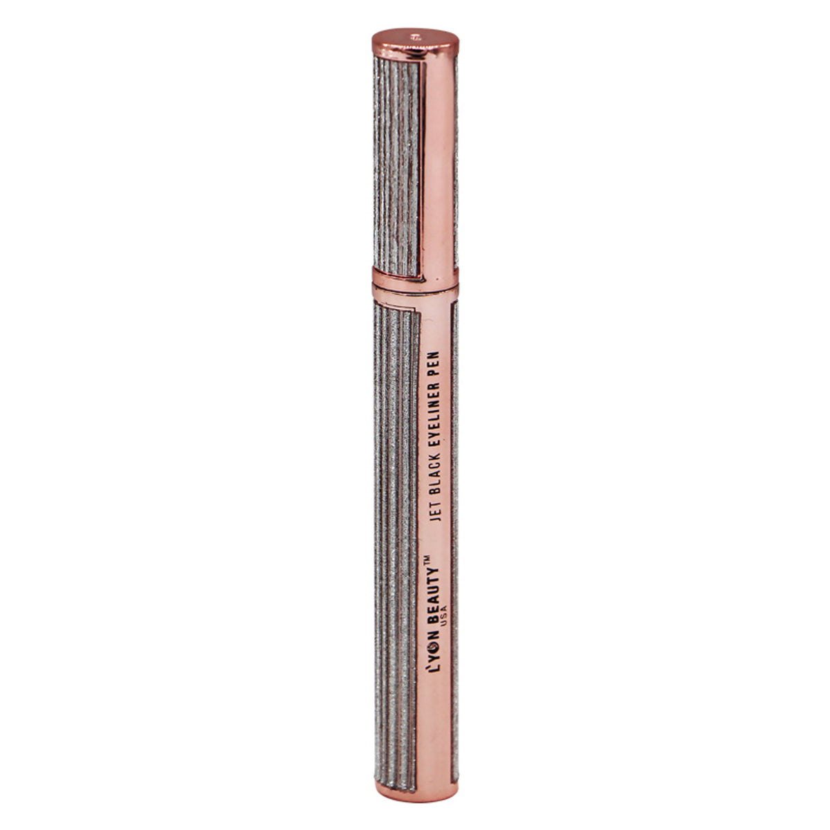 Lyon Beauty Jet Black Eyeliner Pen with precise tip for defining eyes, black ink for bold, long-lasting eyeliner looks.