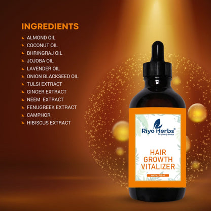 Riyo Herbs Hair Growth Vitalizer Helps in Reducing Hair Fall, Fights Dandruff