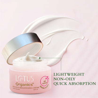Lotus Organics Precious Brightening Creme SPF 20
