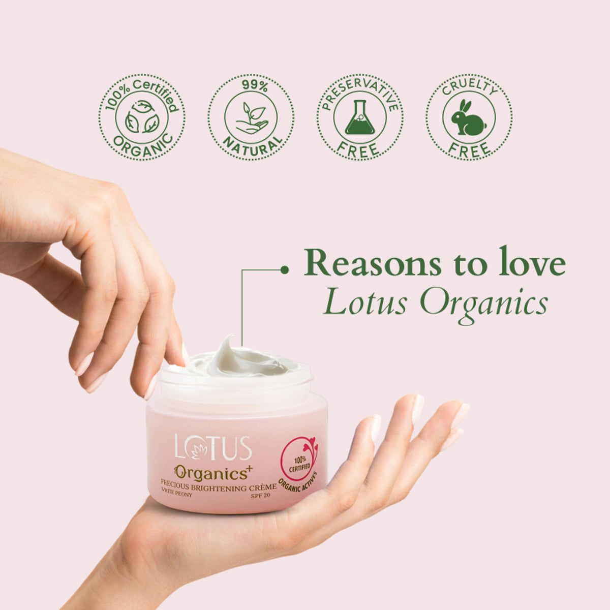 Lotus Organics Precious Brightening Creme SPF 20
