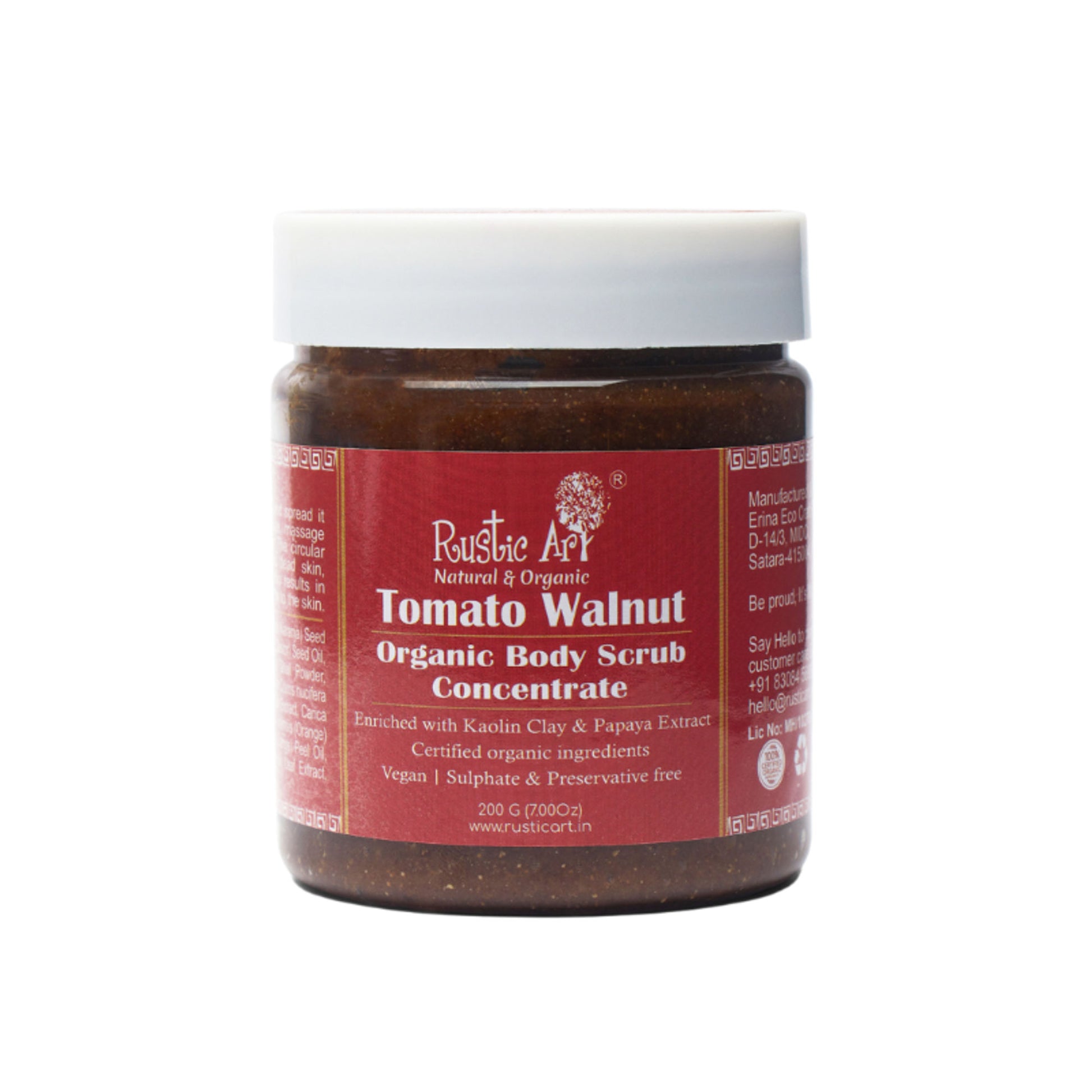 Rustic Art Tomato Walnut Body Scrub Concentrate