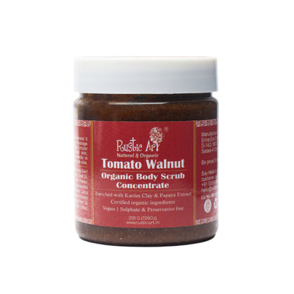 Rustic Art Tomato Walnut Body Scrub Concentrate