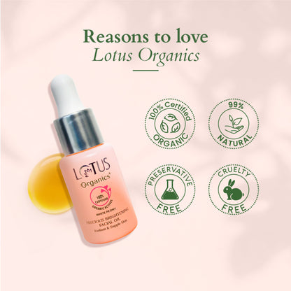 Lotus Organics+ Precious Brightening Facial Oil