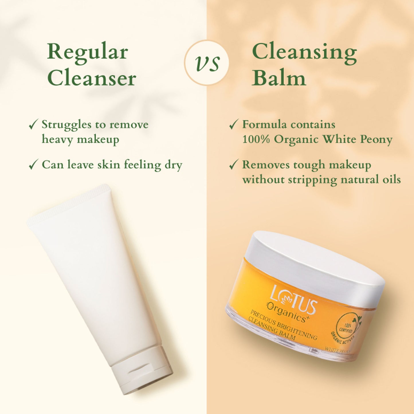 Lotus Organics+ Precious Brightening Cleansing Balm