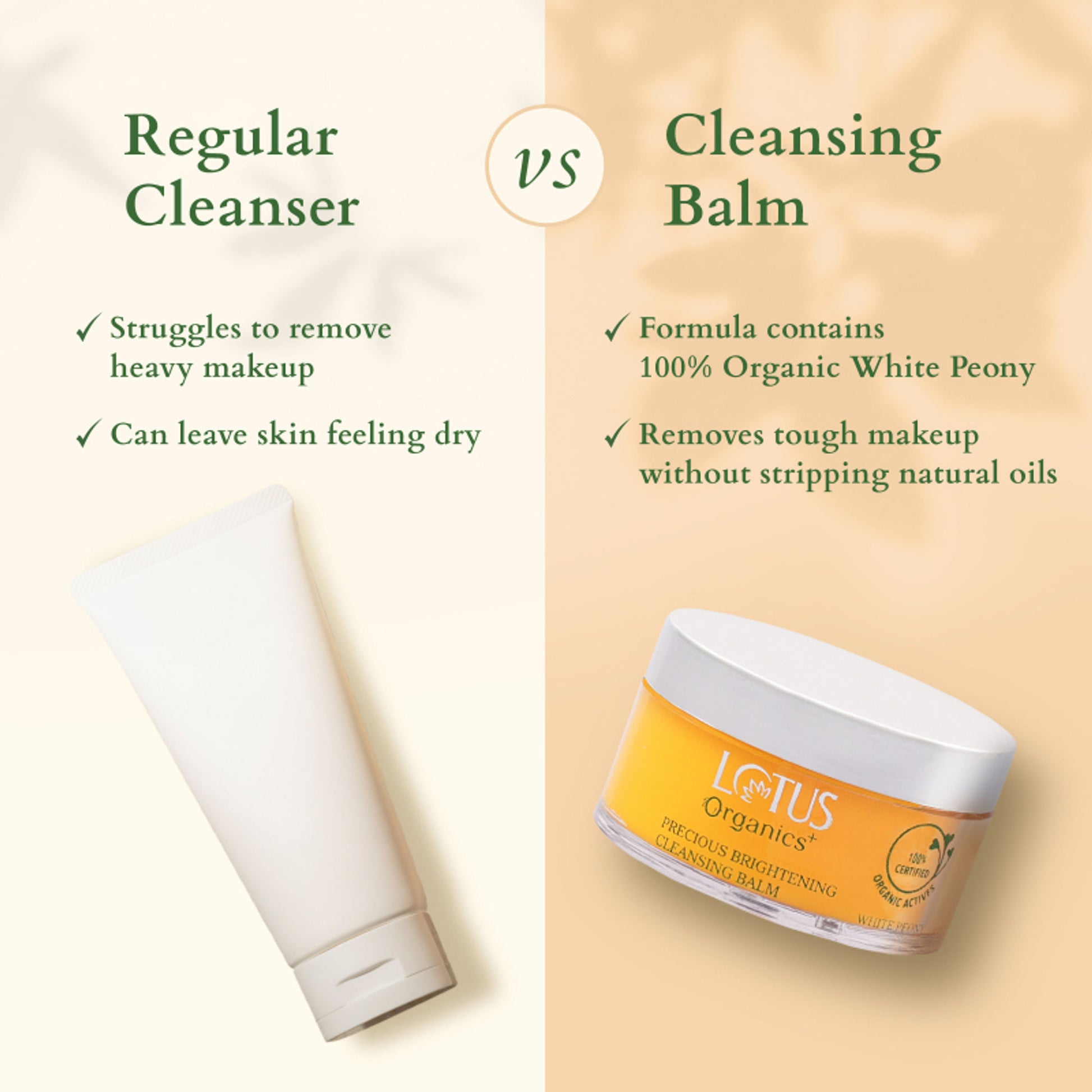 Lotus Organics+ Precious Brightening Cleansing Balm