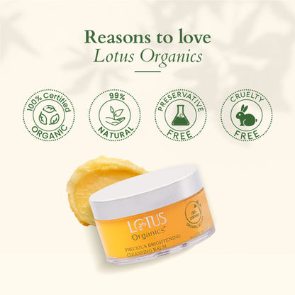 Lotus Organics+ Precious Brightening Cleansing Balm