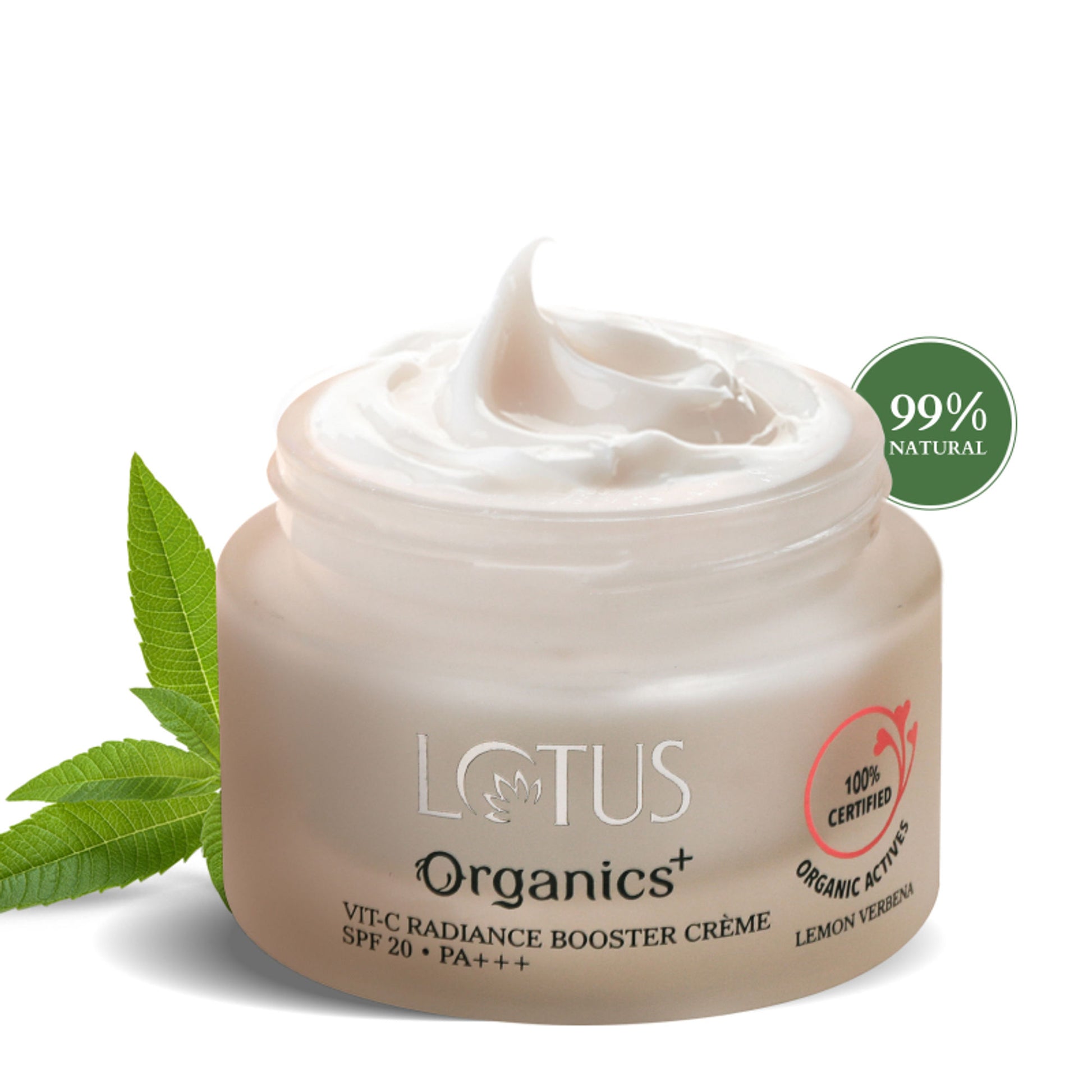 Lotus Organics Vit-C Radiance Booster Crème SPF 20 PA+++ - Lemon Verbena