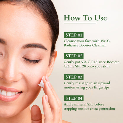 Lotus Organics Vit-C Radiance Booster Crème SPF 20 PA+++ - Lemon Verbena