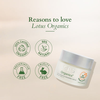 Lotus Organics Vit-C Radiance Booster Crème SPF 20 PA+++ - Lemon Verbena