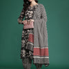 Dhiyona IE Floral Printed Pure Cotton Kurta with Salwar & With Dupatta
