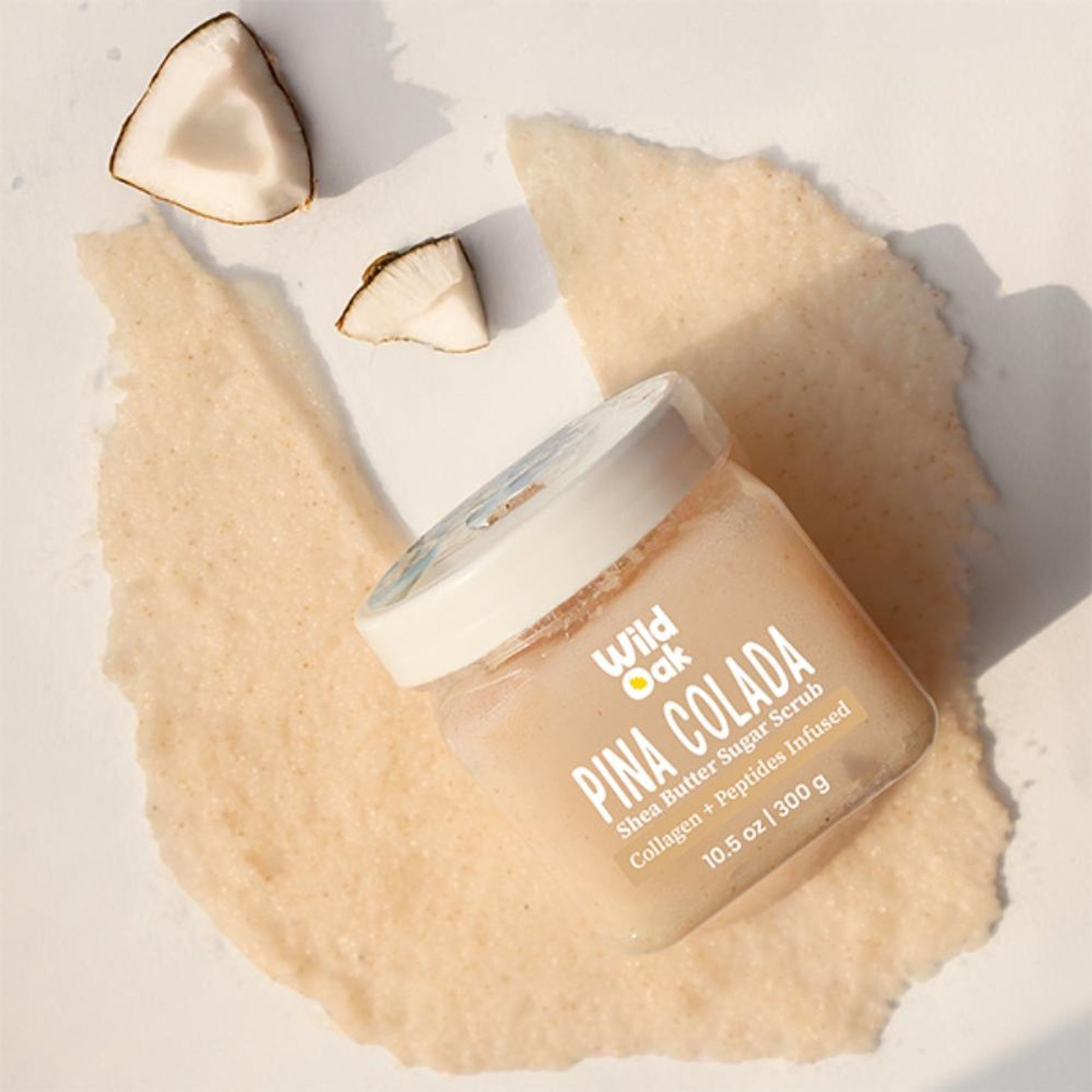 Wild Oak Pina Colada Shea Butter Sugar Body Scrub