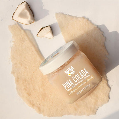 Wild Oak Pina Colada Shea Butter Sugar Body Scrub