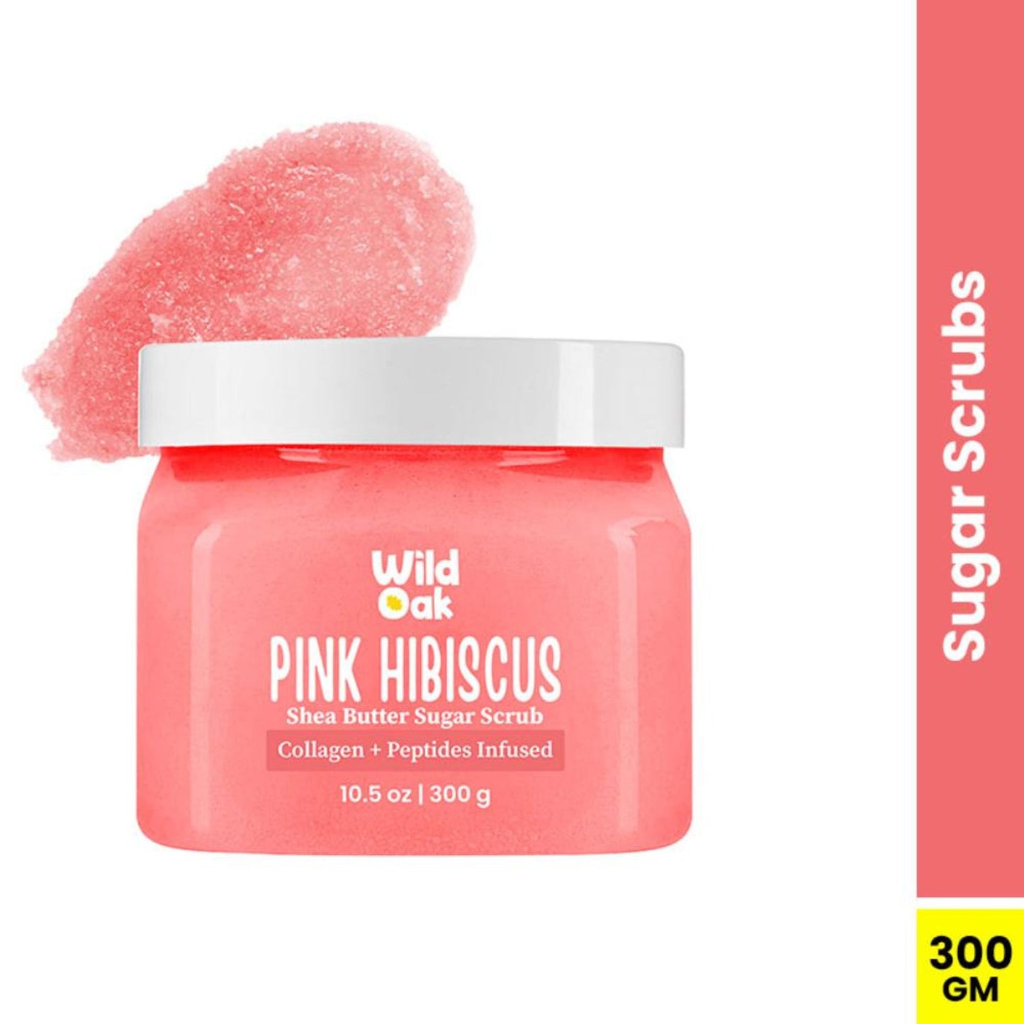 Wild Oak Pink Hibiscus Shea Butter Sugar Body Scrub