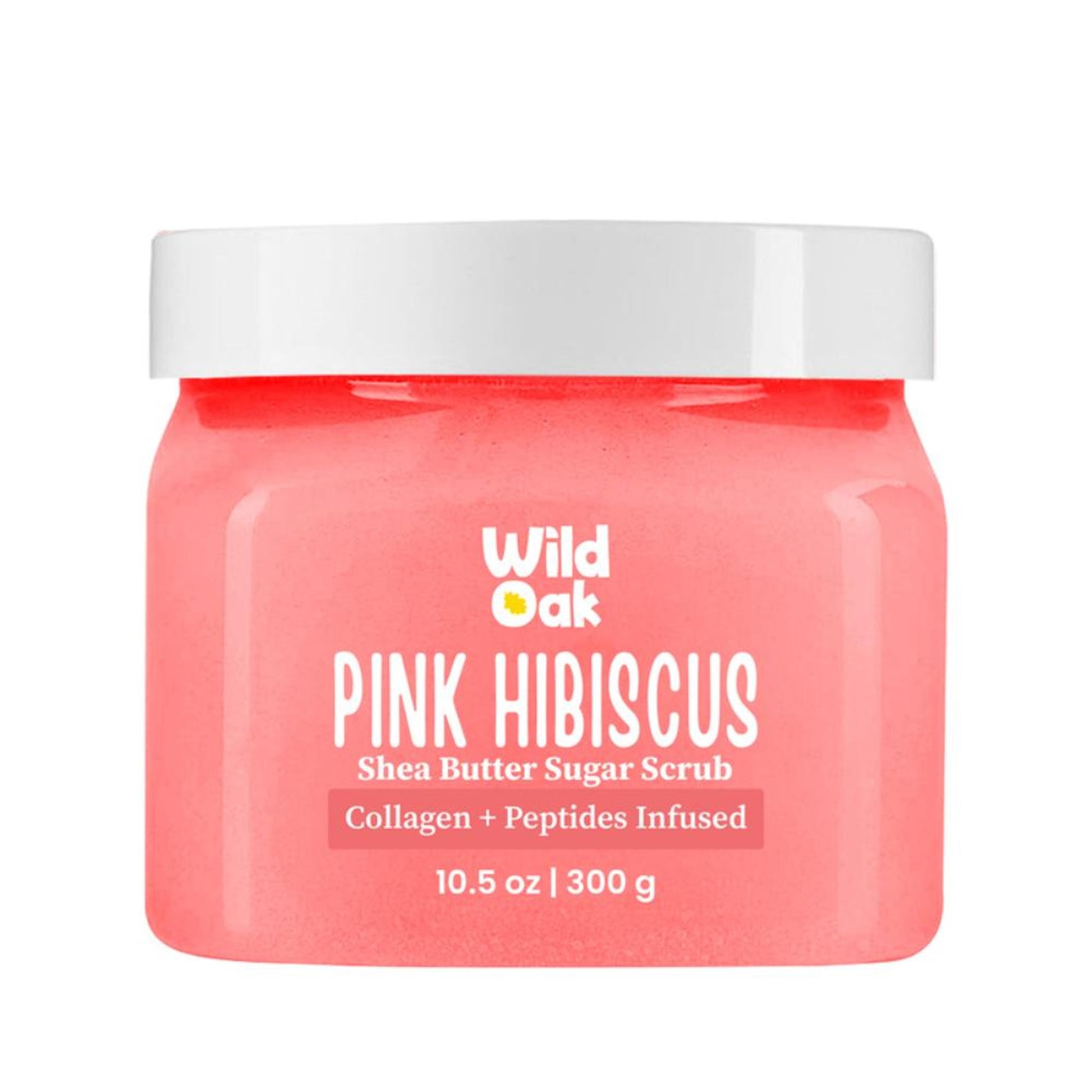 Wild Oak Pink Hibiscus Shea Butter Sugar Body Scrub