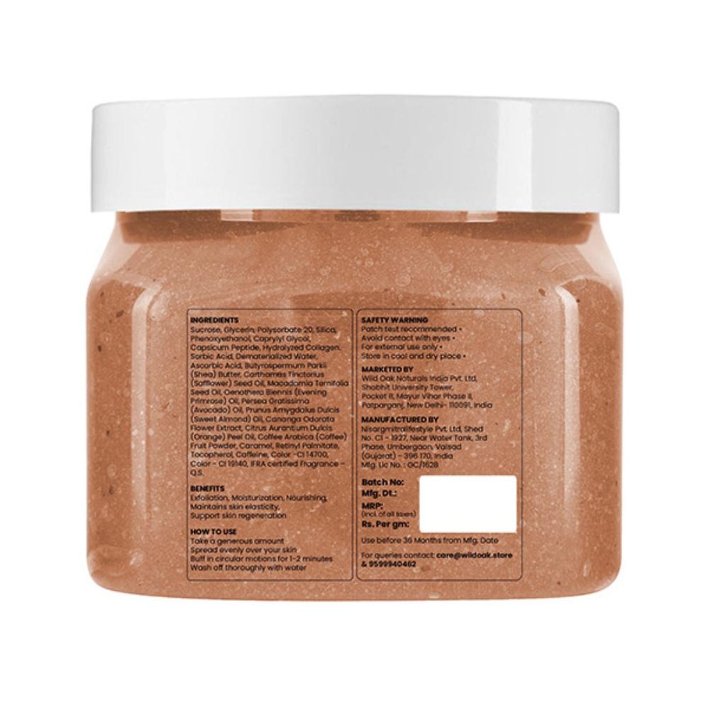 Wild Oak Iced Coffee Shea Butter Sugar Body Scrub