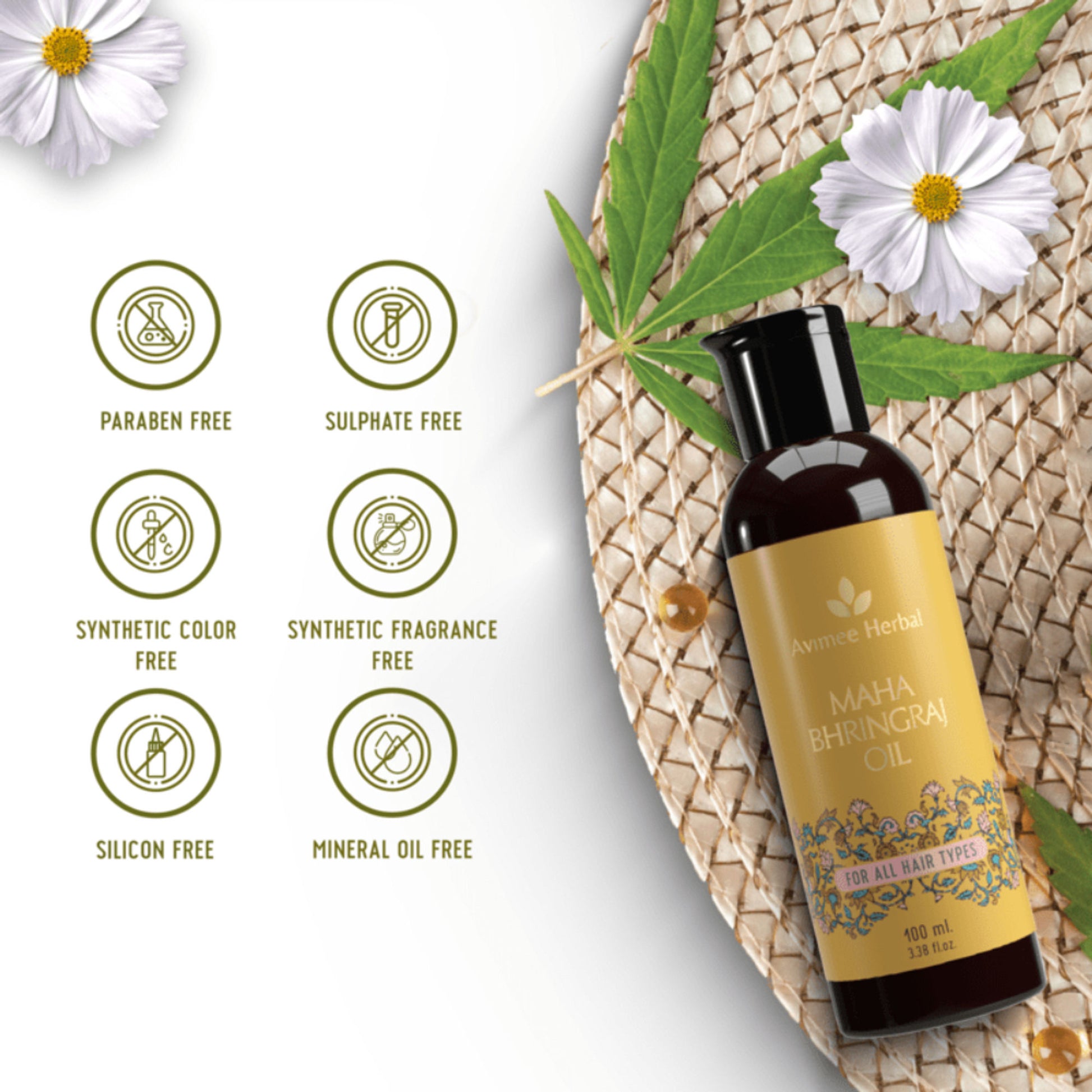 Avimee Herbal Hair Oil with Mahabhringraj