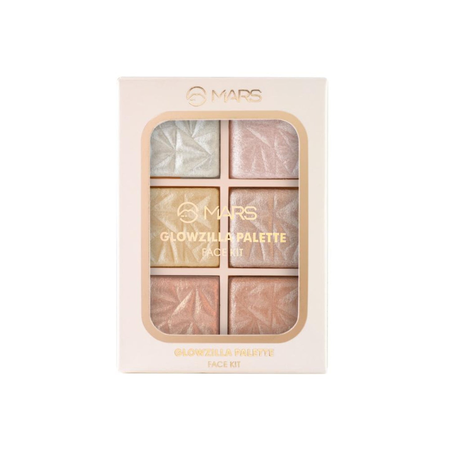 MARS Glowzilla 6 Shade Face Highlighter Palette - 01