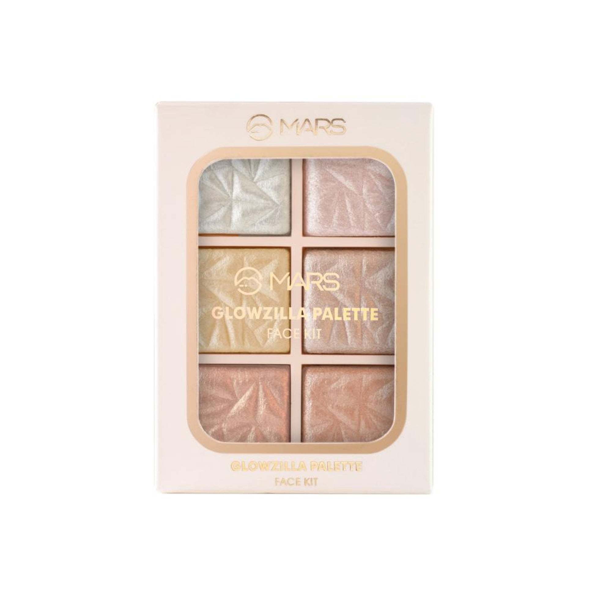MARS Glowzilla 6 Shade Face Highlighter Palette - 01