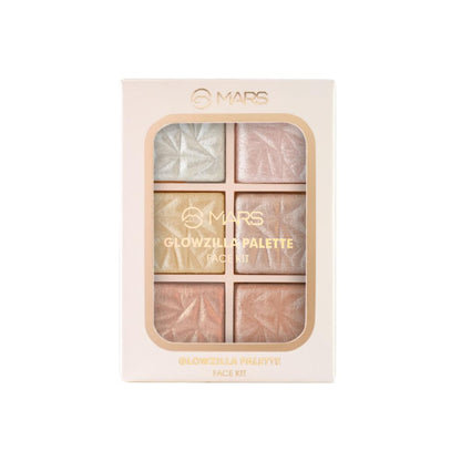 MARS Glowzilla 6 Shade Face Highlighter Palette - 01