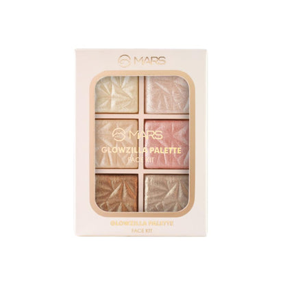 MARS Glowzilla 6 Shade Face Highlighter Palette - 03