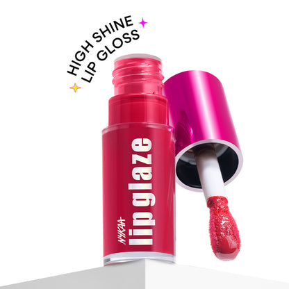 Nykaa Lip Glaze High Shine and Pigment Lip Gloss Oil Lip Glaze - Raspberry Ganache