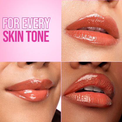 Nykaa Lip Glaze High Shine and Pigment Lip Gloss Oil Lip Glaze - Caramel Pudding