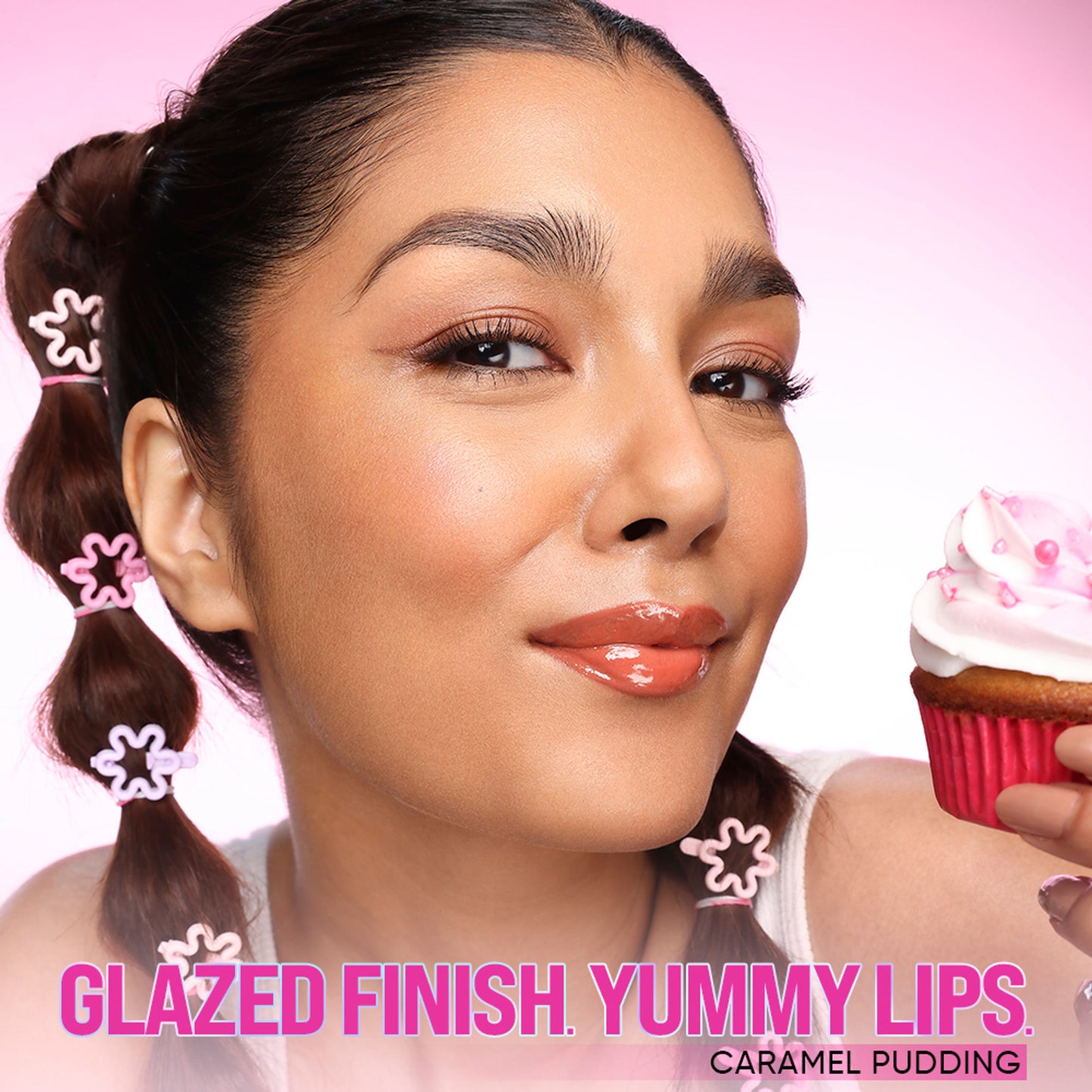 Nykaa Lip Glaze High Shine and Pigment Lip Gloss Oil Lip Glaze - Caramel Pudding