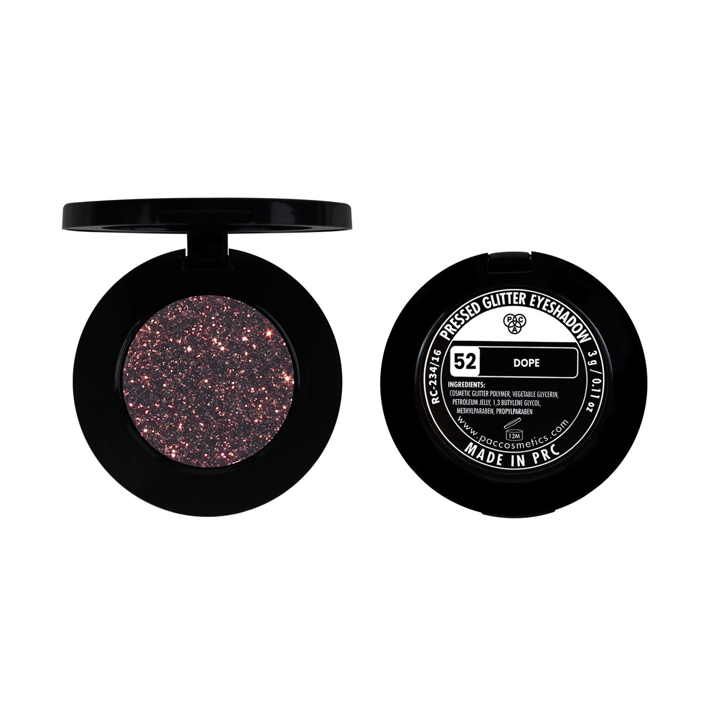 PAC Pressed Glitter Eyeshadow - 52 Dope