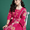 Dhiyona IE Floral Printed Regular Pure Cotton Kurta with Trousers & Dupatta