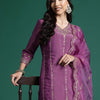 Dhiyona IE Floral Embroidered Kurta With Trousers & Dupatta