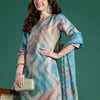 Dhiyona IE Floral Embroidered Sequinned Kurta with Trousers & With Dupatta