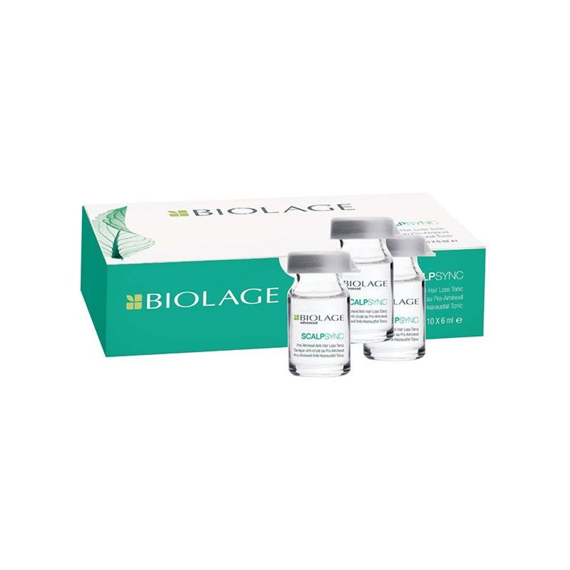 Biolage Aminexil Hair Treatment Pack, Reduces Hair Loss from Roots, 10x6ml