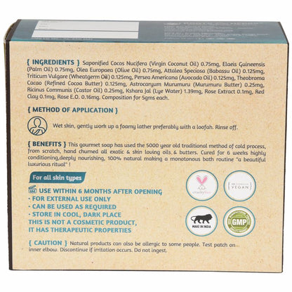 Roots & Herbs Cleansing Red Clay & Damask Rose Cleansing Bar