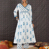 Dhiyona IE Women Floral Printed Regular Pure Cotton Kurta with Trousers