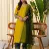 Dhiyona VV Lemon Embroidred Kurta Sets with Sequins Work Women Suits