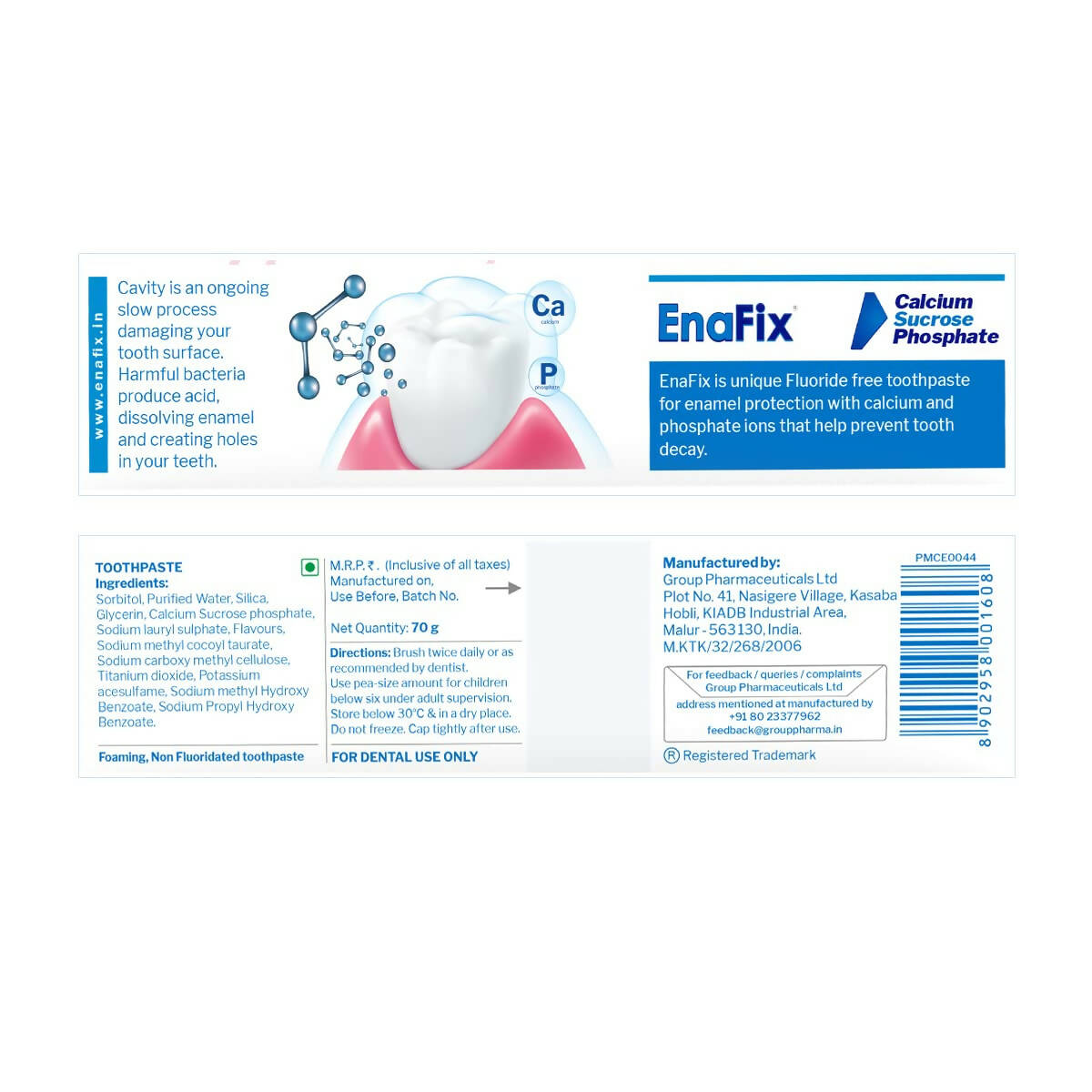 Enafix Anti Cavity Toothpaste - Indyancart