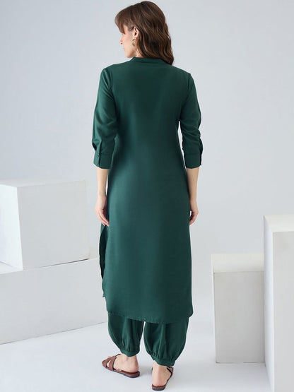 Women Regular Pure Cotton Kurta with Dhoti Pants