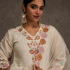 Dhiyona IE Women Floral Embroidered Kurta with Trousers & Dupatta