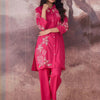 Dhiyona IE Floral Embroidered Thread Work Pure Cotton Kurta With Trouser