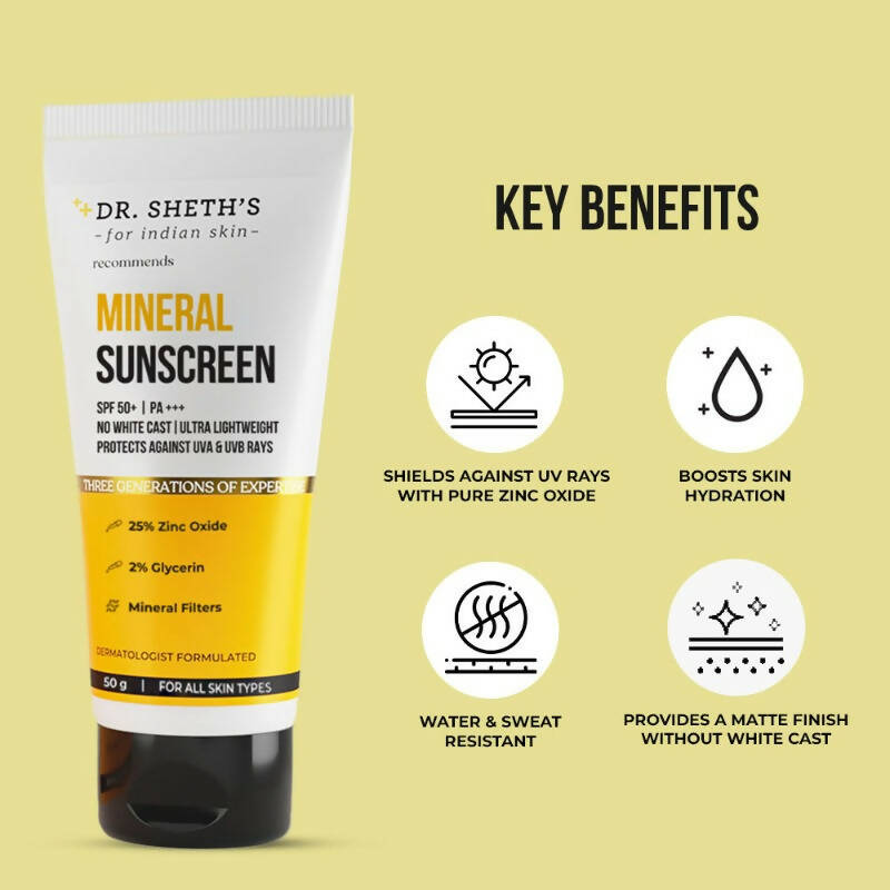 Dr. Sheth's Mineral Sunscreen - Indyancart
